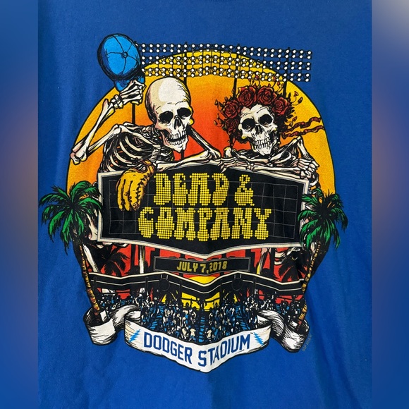 Grateful Dead Dead & Company Dodger Stadium Graphic Tee Shirt• XL - Picture 3 of 4